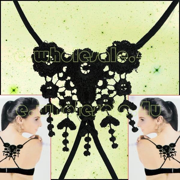EQ0710 Sexy Lace Flower Adjustable Bra Strap Shoulder Belt New