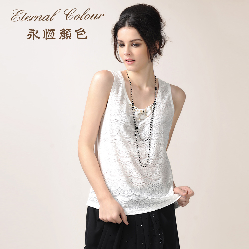 Eternal color top 2012 summer all-match sleeveless woven vest e28958