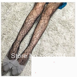 European and American classic cobwebs Leopard hollow fishnet stockings were thin pantyhose
