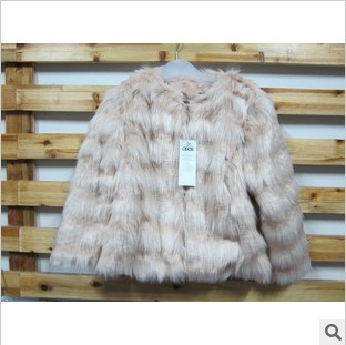 European and American original single trade 13 new Ms. Leather grass gradient color sleeve short coat