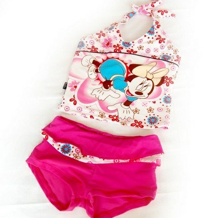 European style lovely children bikini girl swimsuit three-piece swimsuit soft material  roseo For3-12years Free Shipping