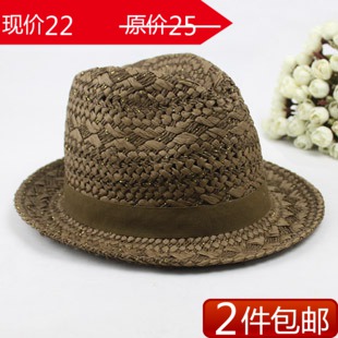 Even 2012 straw hat handmade gold thread cutout mesh beach cap