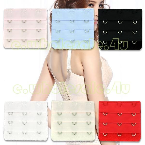 EX0017 6 Colors 3 Hooks Bra Extenders Straps Lingerie For Lady