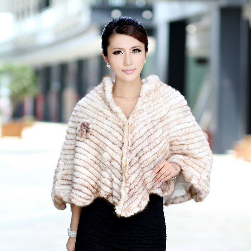 Excellent 2012 winter women's new arrival mink hair Women fur coat cape