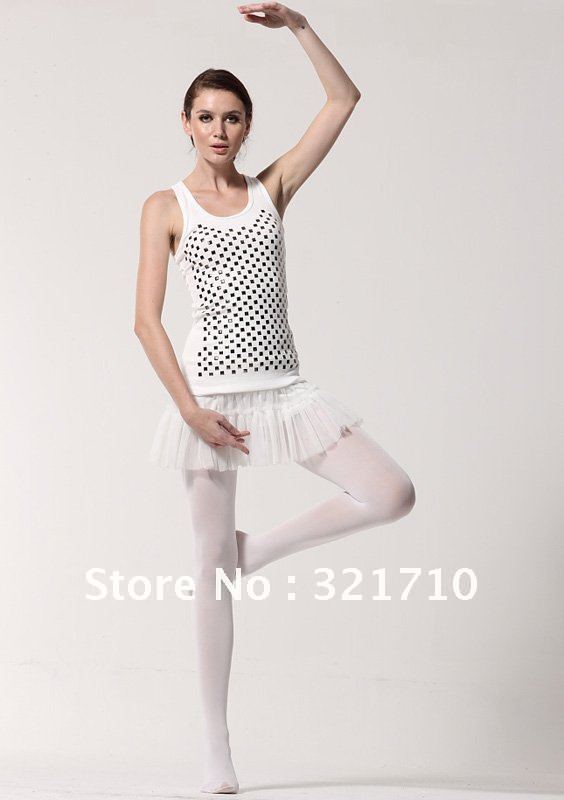 Excellent quality lady's stocking 120D Velet Dance Tights Stockings Pantyhose ballet stockings White 6 pcs/lot