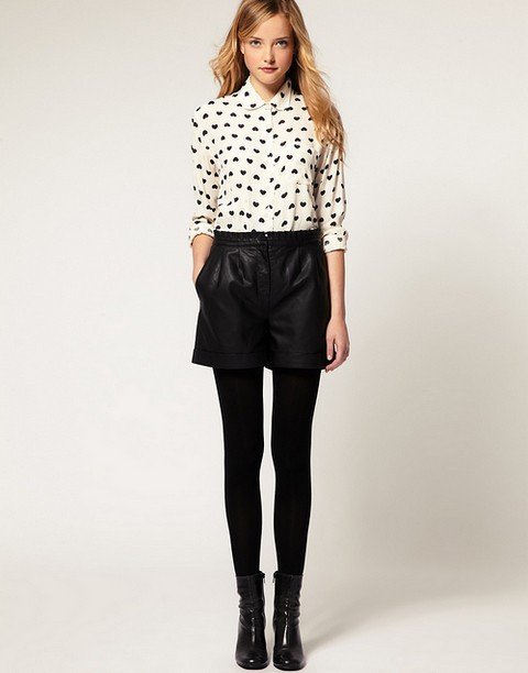 Exclusive EUR design, peter collar sweet heart printed loose style long women's blouse