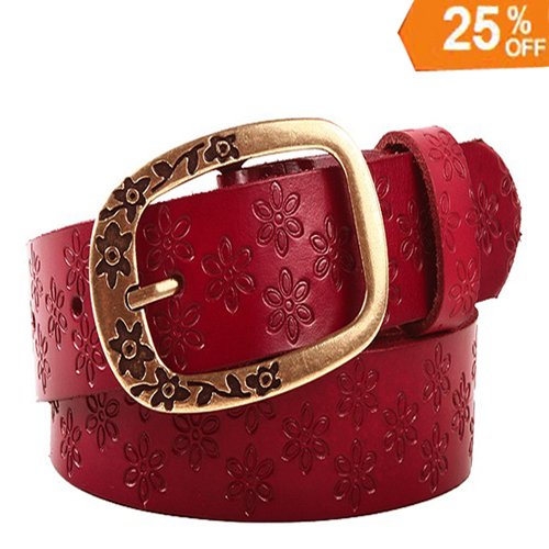 Express free shipping,2012 new style women Embossed genuine leather belts,fashion lady cowhide cow leather belt