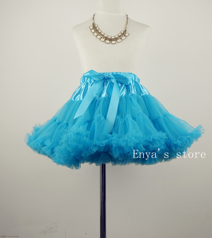 Exquisite baby girl blue pettiskirt  Girls chiffon skirts  1-6Y Free shipping