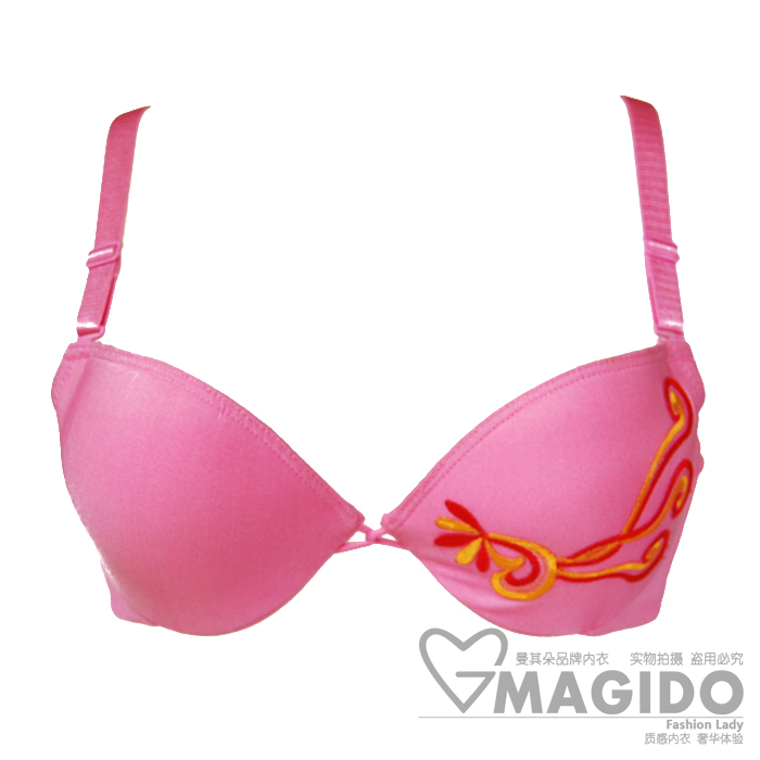 Exquisite embroidery silky seamless sexy push up bra underwear female zd13