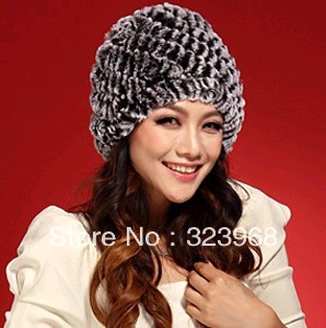 Extremely Warm Soft 100% Genuine Rex Rabbit Fur Caps Hat New Arrival Fahsion Free Shipping