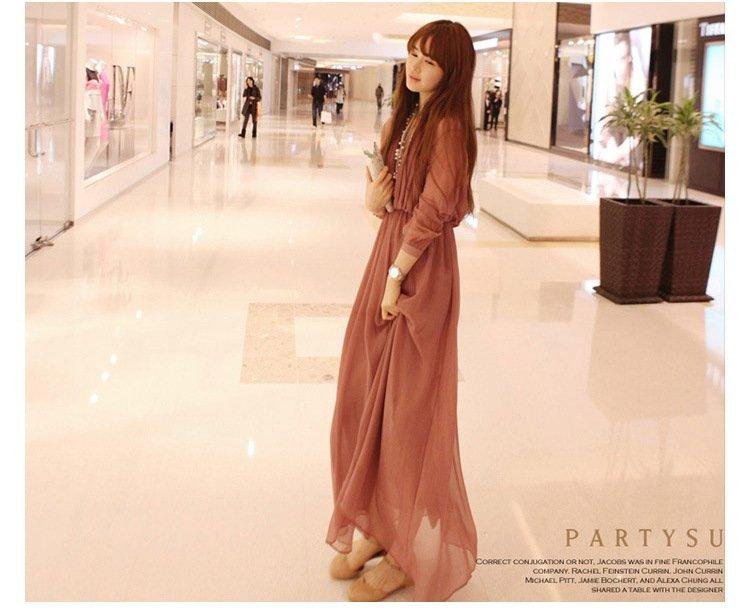 [F-141]2012 women's fashion summer new arrival women's chiffon one-piece dress