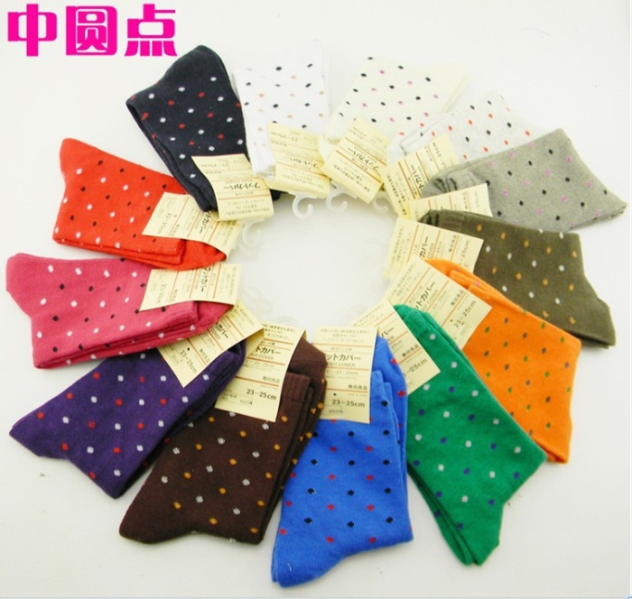 F04123-10 Mix color Pattern Cotton Socks Women Soft Comfortable Lady Media corta sock