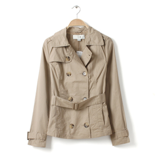 F21 2012 autumn thin slim outerwear short design trench women's trench female elegant outerwear