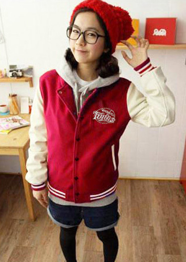 F406 2012 autumn women's jacket baseball shirt stand collar lovers sweatshirt outerwear