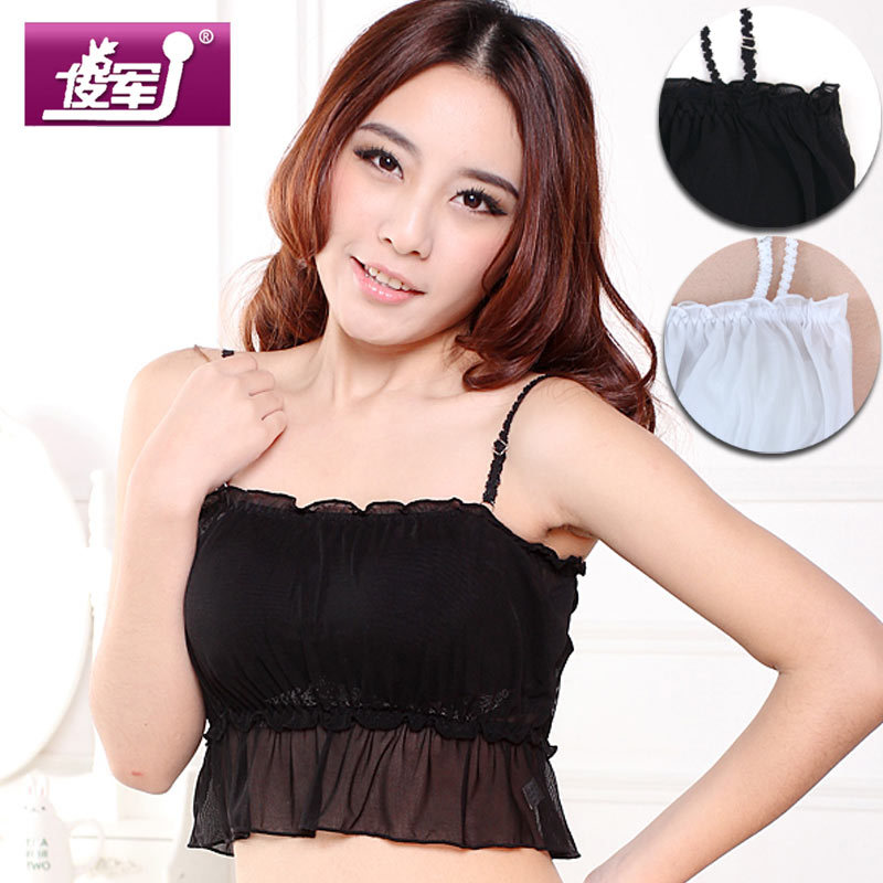 F446 plus size long design underwear tube top spaghetti strap basic vest lace tube top tube top