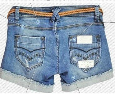 Fabrics combed denim style ladies style basic pants type straight tube type special process folds, flanging, do the old,
