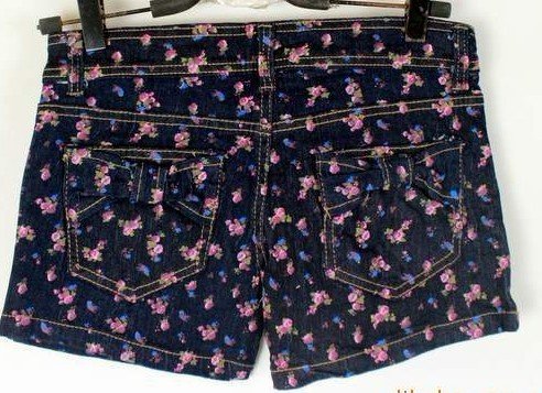 Fabrics cotton style Korean style boots pants trousers loose type long pants shorts waist waist