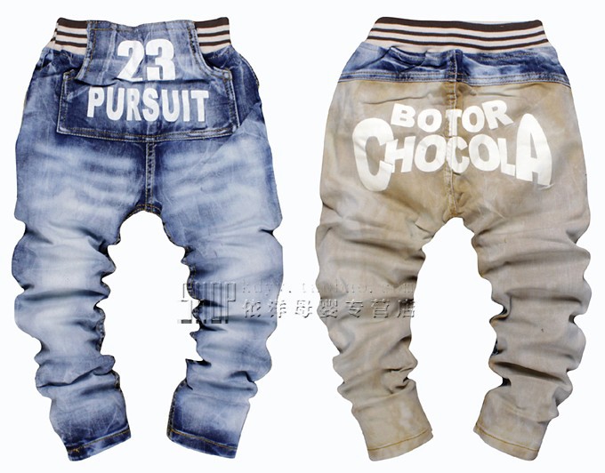 Factory direct sale South Korea version fashion children  autumn and winter jeans free shipping