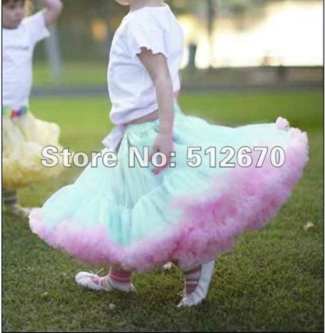 factory direct sales free shipping soft short fluffly petti skirts/tutu skirt for girls