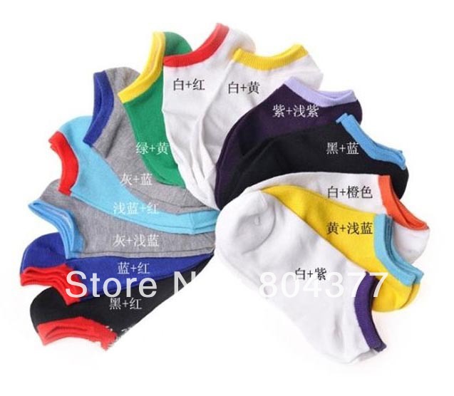 Factory direct sales.Wholesale 100% Cotton Men women Ankle Sock Slippers free shipping SB-WK12