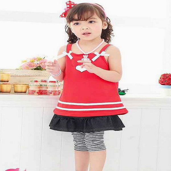 Factory directly supply Summer cotton child 100% male female child 2 - - 7 little girl baby skirt