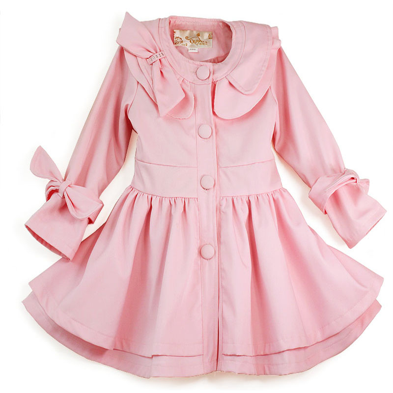 Factory Girls clothing 2012 female child winter child outerwear overcoat child trench 0950