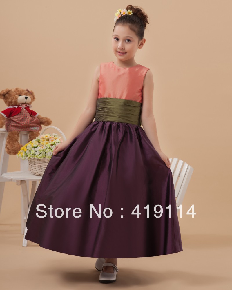 Factory Outlet new style Flower girl dresses Skirt gown Good quality wholesale price size Color free Optional (I25D2RZE)
