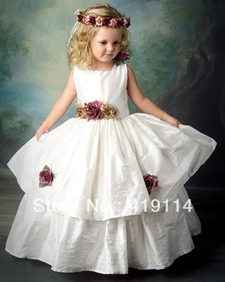 Factory Outlet new style Flower girl dresses Skirt gown Good quality wholesale price size Color free Optional (PNPVE6F4)