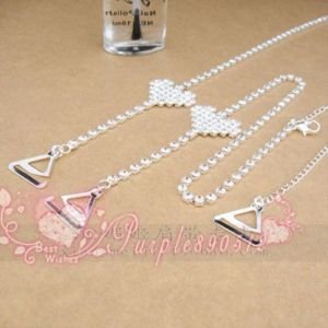 Factory Outlet Price Free Shipping New Crystal Heart Adjustable Bra Straps Metal Diamante BS13