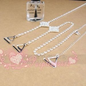 Factory Outlet Price Free Shipping New CrystalDiamonds Adjustable Bra Straps MetalDiamante BS12