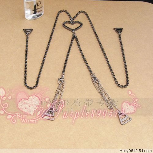 Factory Outlet Price New 6Sets Mixed Adjustable Bra Straps Metal Diamante  BS004