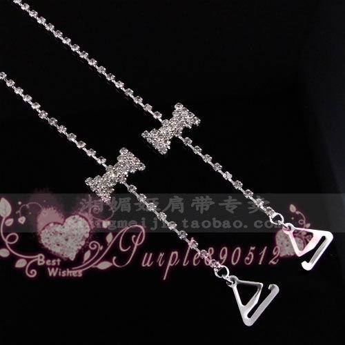 Factory Outlet Price NewCrystal 6set Bowknot Adjustable Bra Straps Metal Diamante  BS011