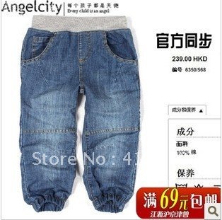 factory price 2-10 years 100 cotton kids boy's trousers Demin Jeans Causal kids jeans pants 1pcs/lot  Free shipping