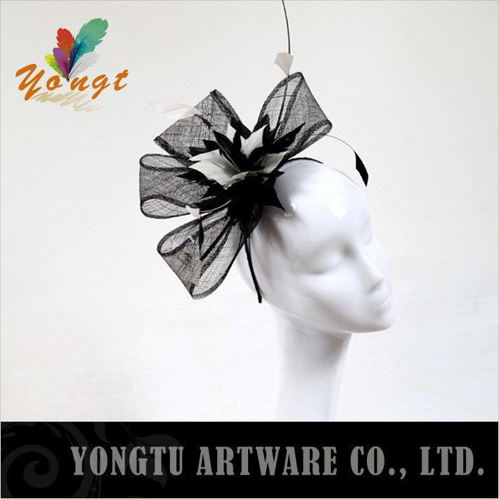 Factory produce! Free EMS shipping! Multicolor optional!Personality sinamay fascinator/sinamay hat in SPECIAL shape