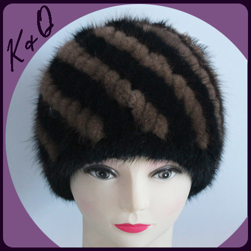 Factory Promotional 100% Qualified Natural Mink Fur Hat thermal mink hat best gift for the old