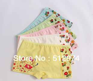 Factory's price cartoon pattern ,100% cotton, girl's underwear ,children briefs & boxer ,girl's panties, 12 pcs/lot