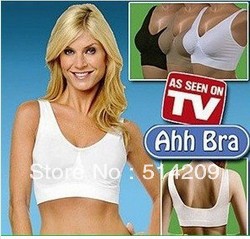 factory sale Big discount Free shipping 1pcs Sexy Seamless Rhonda Shear Ahh bra Leisure Genie Bra - No box~opp packing