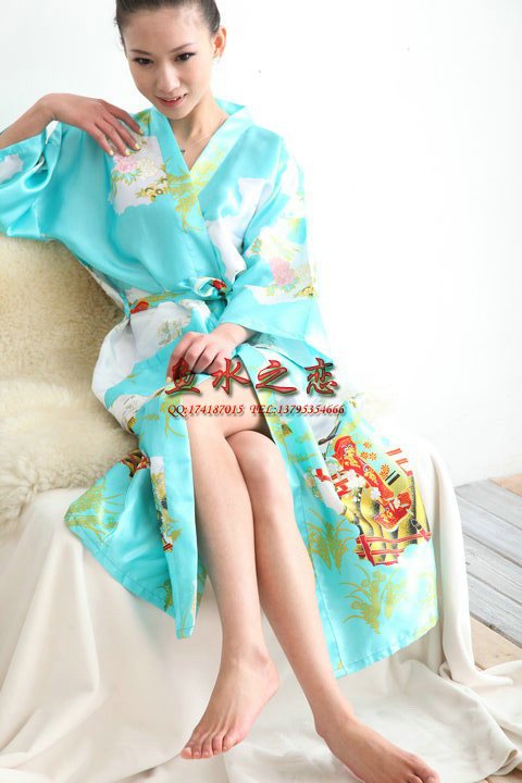 Fairy lacing women's casual tang suit sleepwear robe lounge bathroom bathrobes