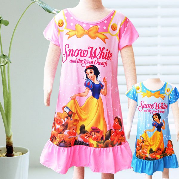 Fairy tale fantastic snow white dacron lassock's nightwear, lassock's nightgown /high quality TQ0007Z 12 pieces/lot