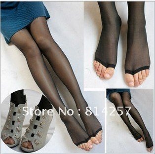 Far east Core-spun Yarn open toe socks open toe rompers stockings wire oftoe