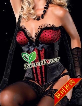 Fashion 2011 classical royal shapewear corset vest bow spaghetti strap corset 08
