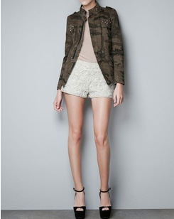 Fashion 2012 autumn women's stand collar long-sleeve camouflage drawstring lacing zipper outdoor jacket