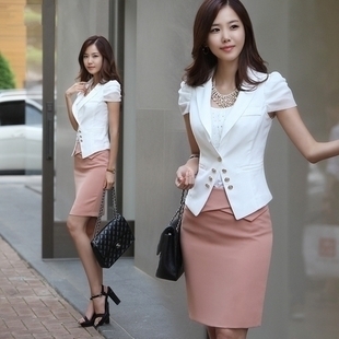 Fashion 2012 blazer set work wear skirt women's professional set work clothes female