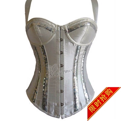 Fashion 2012 red halter-neck ring hook royal corset bodice 1012
