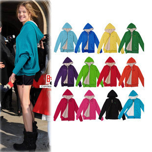 Fashion 2012 winter thick outerwear berber fleece cardigan hooded casual thickening sweatshirt female autumn and winter