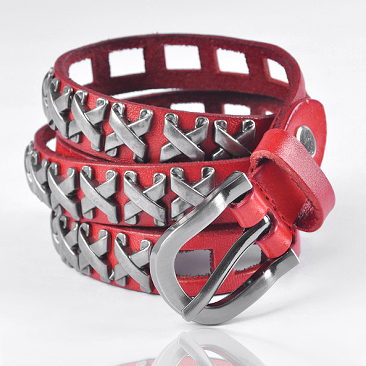 Fashion 2012 women's genuine leather strap all-match belt casual Women women's decoration belly chain vintage