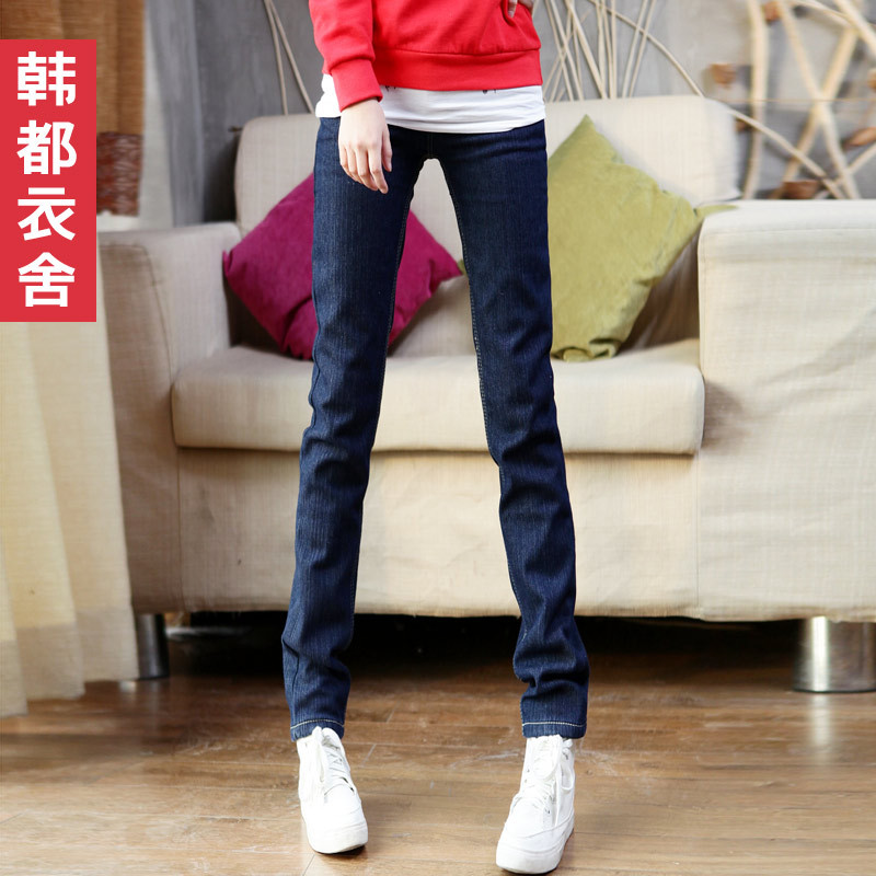 Fashion 2012 women's plus velvet skinny jeans mm1003 1016 free shipping