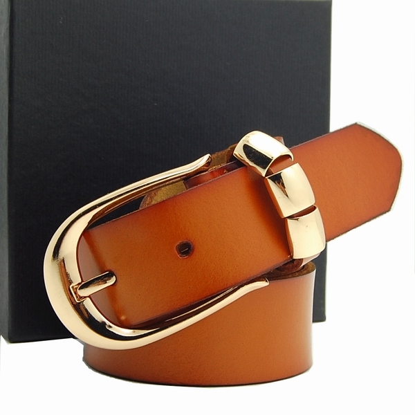Fashion 5 women's strap genuine cowhide leather pin buckle casual all-match belt Women