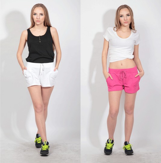 Fashion Active Sport Women Shorts Casual Solid Color Pockets Tie Waist Summer Hot Short Pants