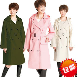 Fashion adult raincoat poncho trench paragraph women's outdoor raincoat